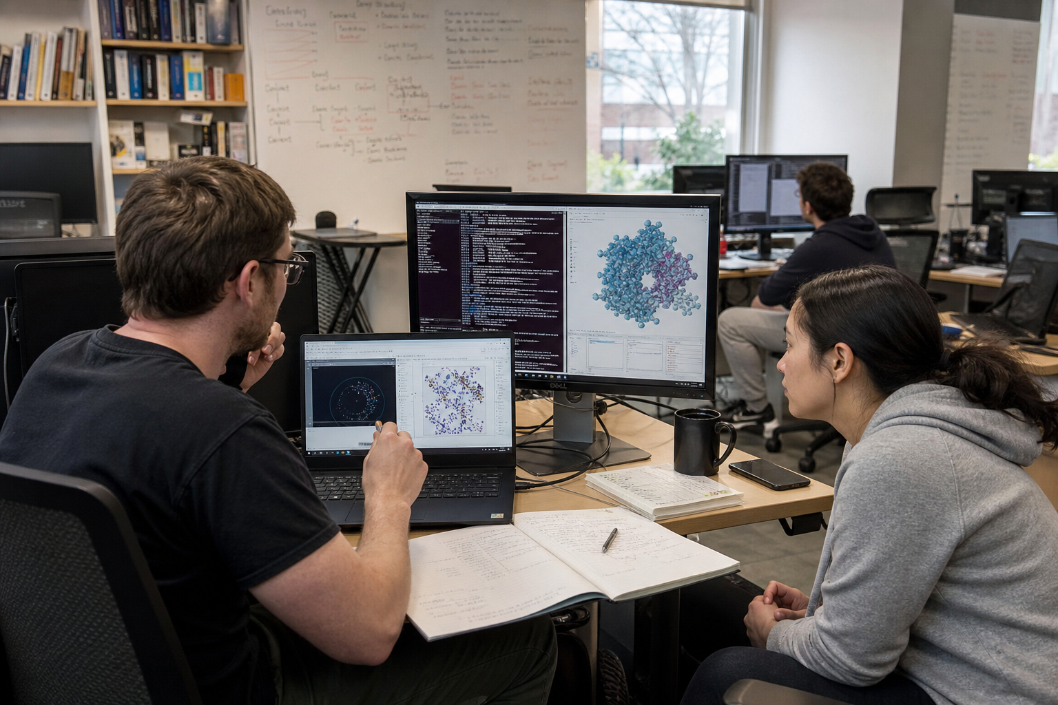Researcher and consultant testing a Linux graphical application from a Windows workstation